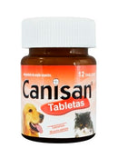 Desparasitante Para Perro y Gato Canisan Frasco X 12 Tabletas