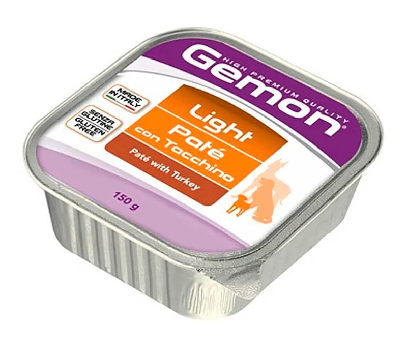 GEMON DOG PATE  TURKEY LIGHT X 150 GR