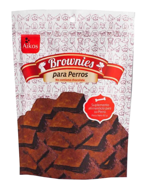 BROWNIES PARA PERRO AIKOS