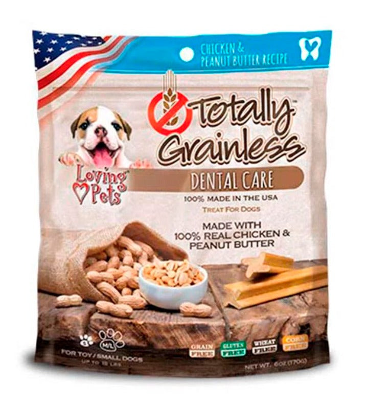 TOTALLY DOG SNACK  POLLO/MANTEQUILLA M-L 6OZ