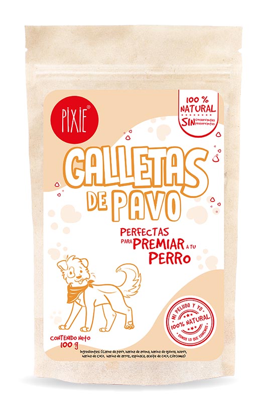 PIXIE GALLETAS PAVO 100 GR