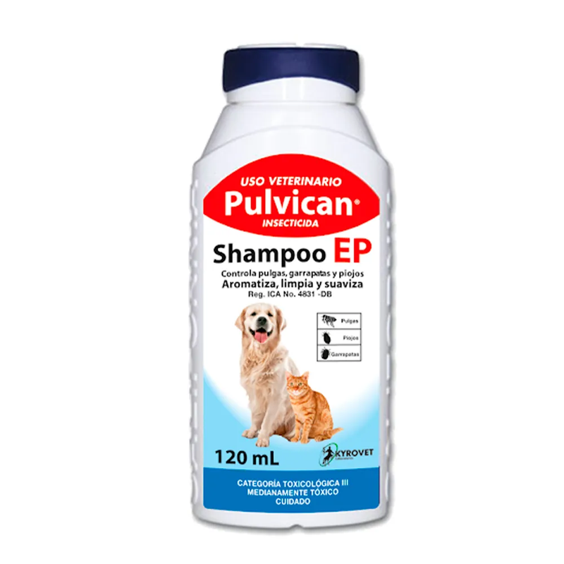 Shampoo EP pulvican Insecticida 120 ML