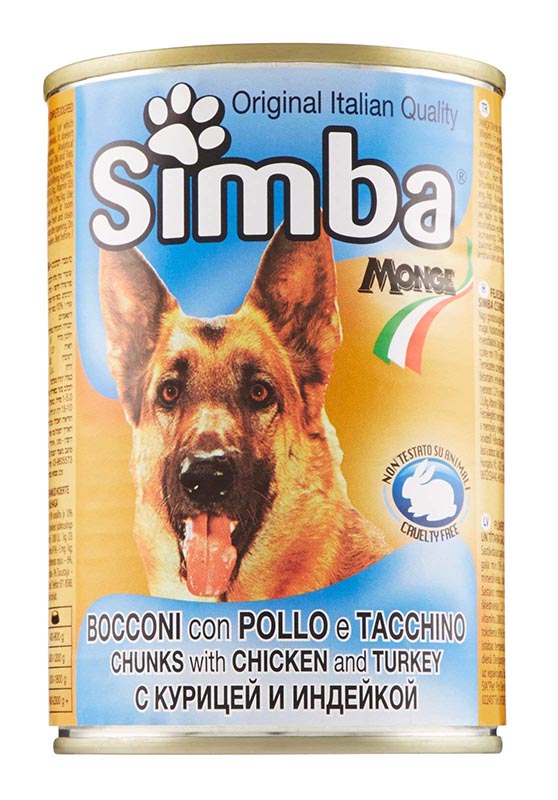 SIMBA DOG CHUNK CHICKEN TURKEY X 415 GR