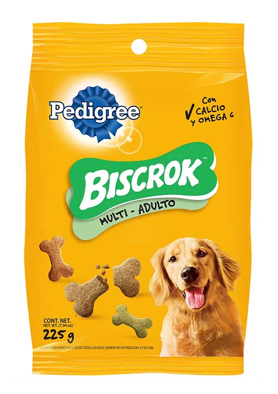 PEDIGREE GALLETA BISCROK MULTI - ADULTO 225 GR