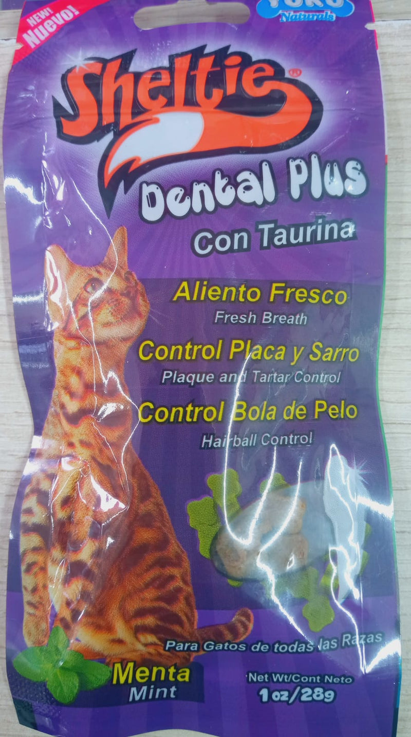 Snack Para Gato Sheltie Cat Dental Plus Menta 28 Gr