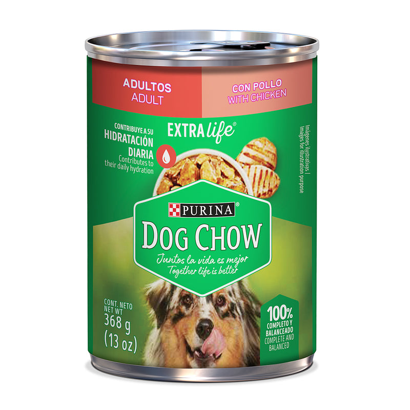 DOG CHOW TROZOS DE POLLO LATA X 368 GR