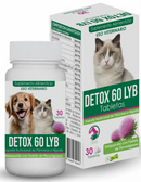 Medicamento Detox 60 LYB para Perro y Gato 30 Tab