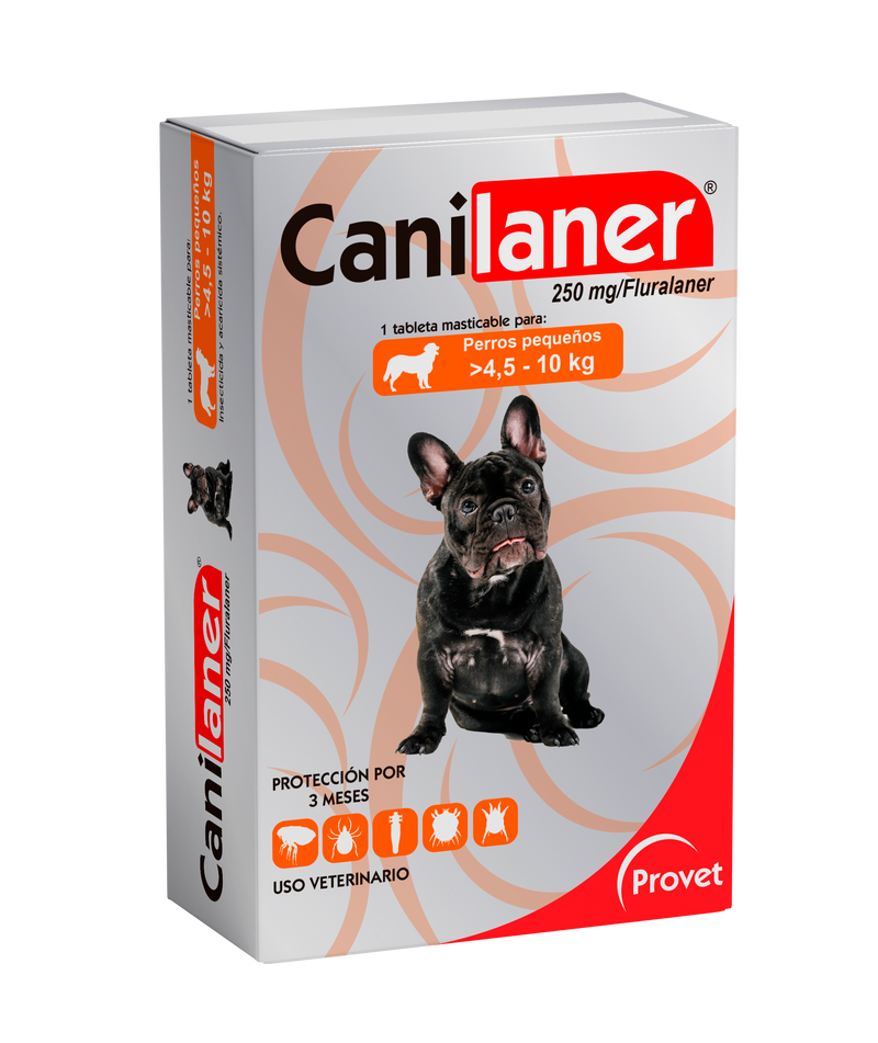 CANILANER X 1 TABLETA 250MG (>4,5 -10KG)