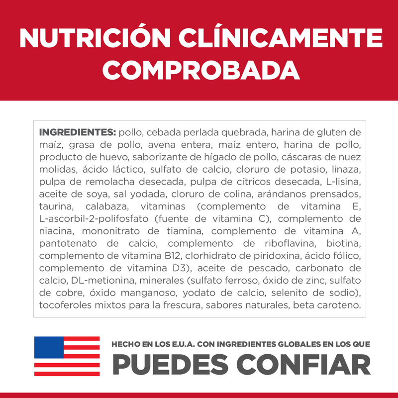 Comida para gato Hills Digestión Perfecta 3.5 Libras