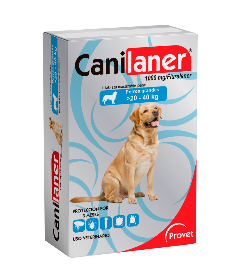 CANILANER X 1 TABLETA 1000MG (>20 - 40 KG)