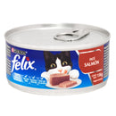 Comida Húmeda Para Gato Felix Lata Pate De Salmon X 156 Gr