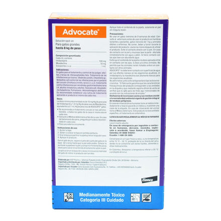 Antipulgas y Garrapatas Para Gato Advantage X 0.8 ML (4 - 8 Kg)