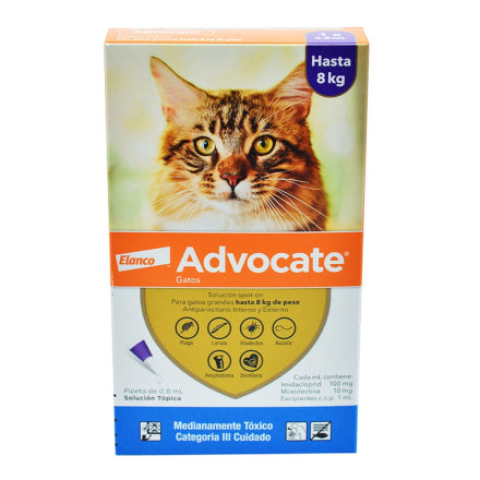 Antipulgas y Garrapatas Para Gato Advantage X 0.8 ML (4 - 8 Kg)