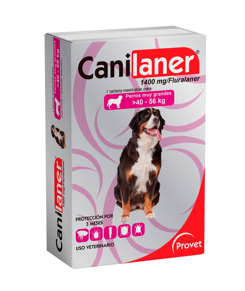CANILANER X 1 TABLETA 1400MG (>40 - 56KG)
