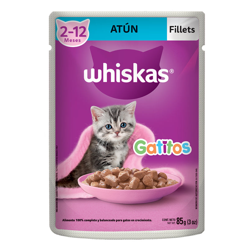 WHISKAS POUCH GATITOS ATUN X 85 GR