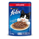 Comida Húmeda Para Gato Adulto Felix Pouch Carne 85 Gr