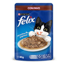 Comida Húmeda Para Gato Felix Pouch Pavo X 85 Gr