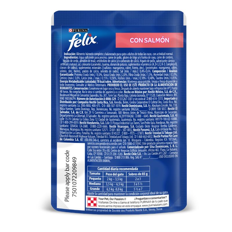 FELIX POUCH SALMON  X 85 GR