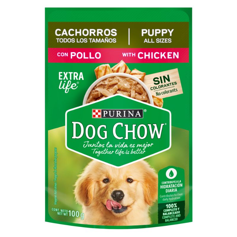 DOG CHOW CACHORROS POUCH POLLO X 100 GR