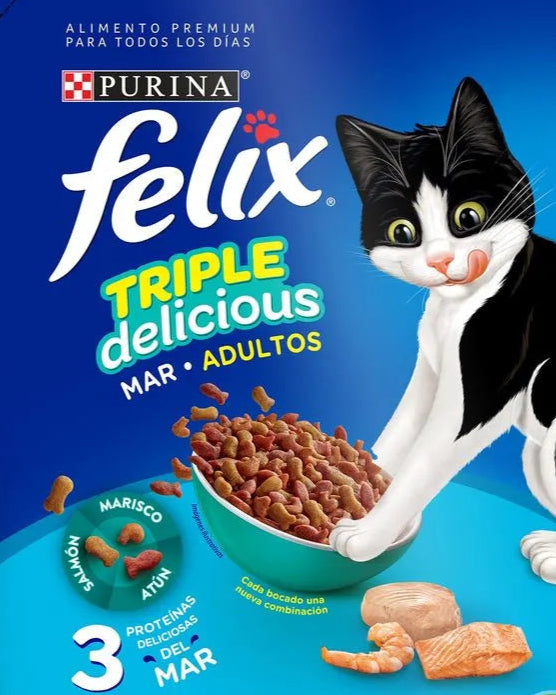 FELIX POUCH ADULTO TRIPLEDELICIUS   X 85G