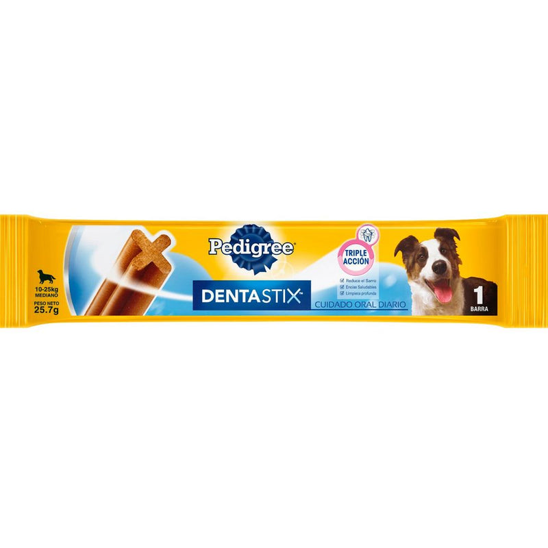 PEDIGREE DENTASTIX RAZA MEDIANA  1 BARRA 25,7 GR