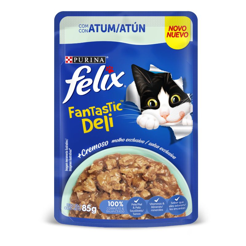 FELIX POUCH ATUN EN SALSA X 85 GR