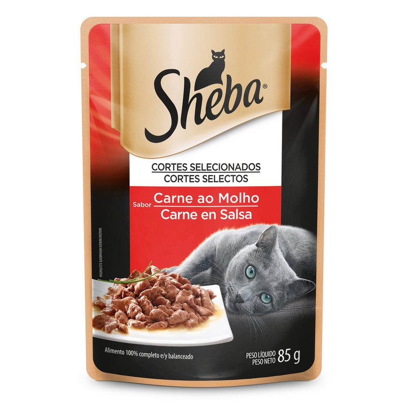 SHEBA POUCH ADULTO CARNE 85 GR