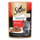 Comida Húmeda Para Gatitos Sheba Pouch Carne 85 Gr