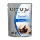 Comida Húmeda Para Gato Optimum Castrado Pollo 85 Gr