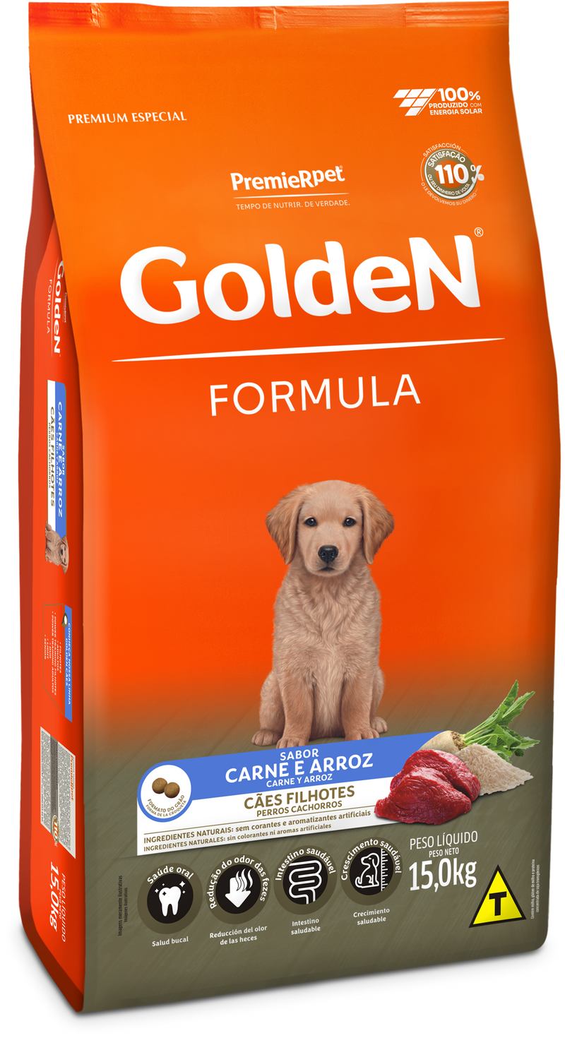 GOLDEN PERROS CACHORRO CARNE 15Kg