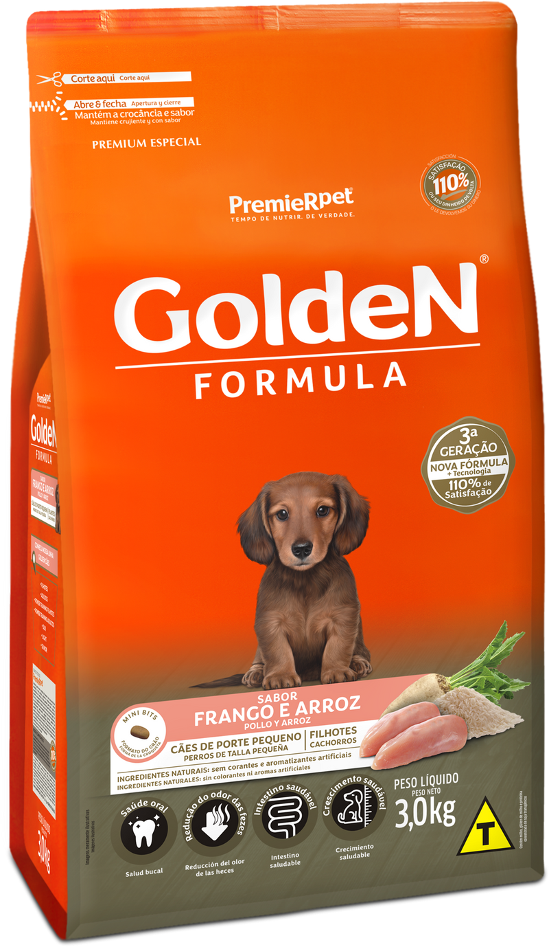 Comida Para Perro Cachorro Golden Pollo Mini Bits