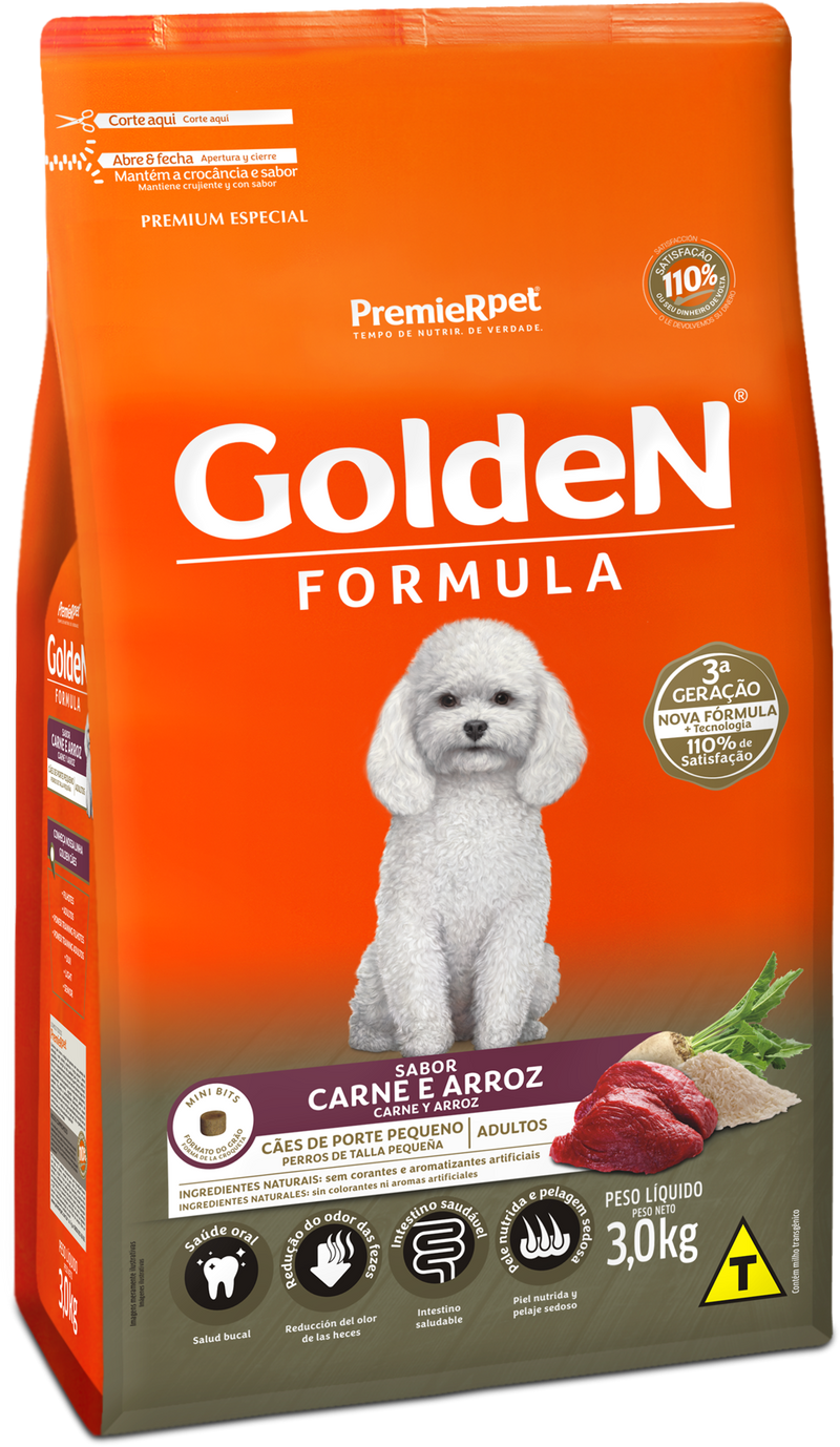 GOLDEN PERROS ADULTOS CARNE MINI BITS
