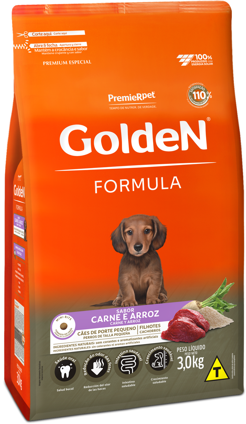 GOLDEN PERRO CACHORRO CARNE MINI BITS