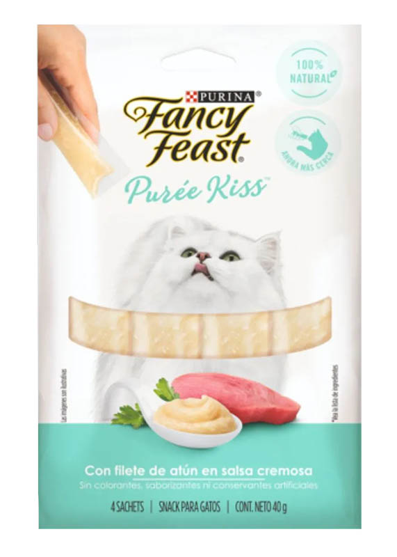 FANCY FEAST PUREE KISS CON ATUN SOBRE X 40 GR