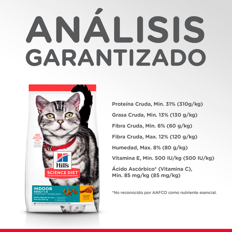 Comida para gato Hills Indoor 3.5 Lbs