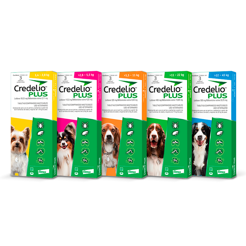 Credelio Plus 112 mg (2.8-5.5 kg) x 3 tabletas