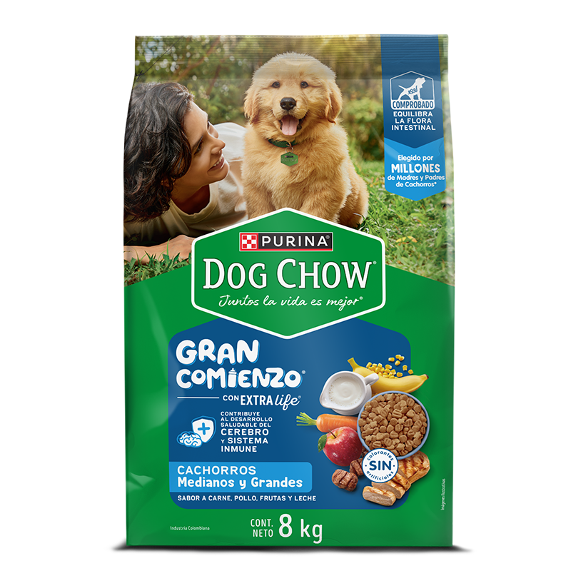 DOG CHOW CACHORRO RAZA MEDIANA GRANDE GRAN COMIENZO