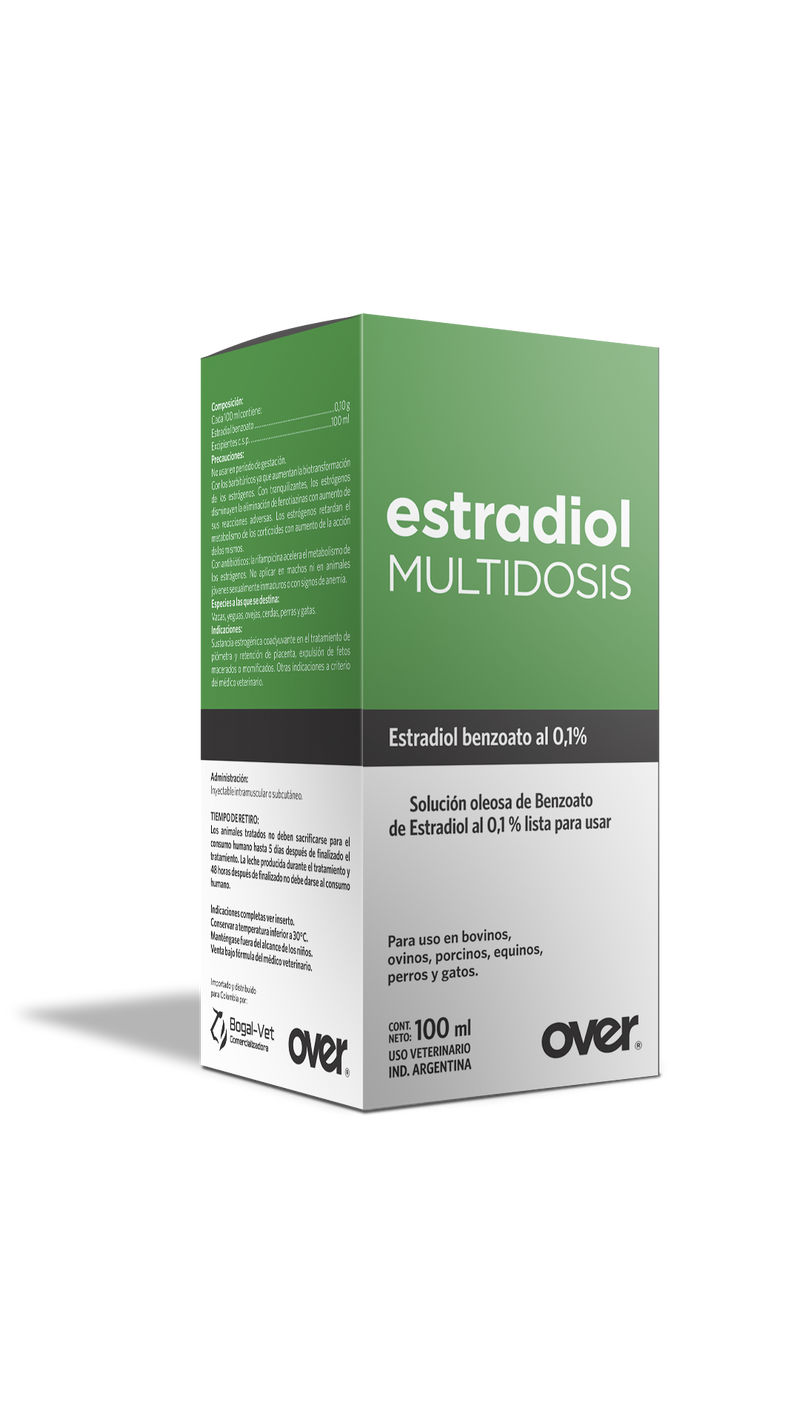 ESTRADIOL MULTIDOSIS OVE INY FCO X 100 ML