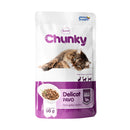 Comida Húmeda Para Gato Chunky Pouch Delicat Pavo X 80 Gr