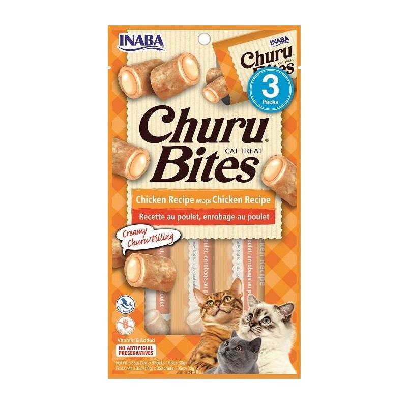 CHURU BITES GATO SABOR A POLLO 30 GR  X 3 UND