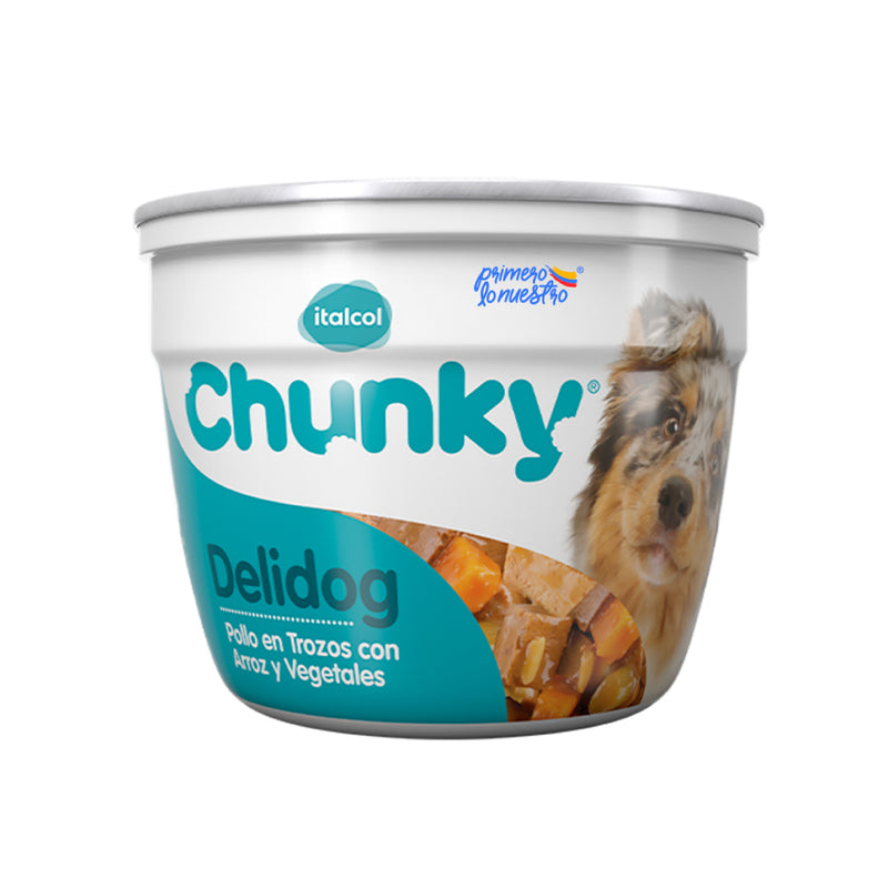 Comida Húmeda Para Perro Delidog Pote Pollo y Vegetales