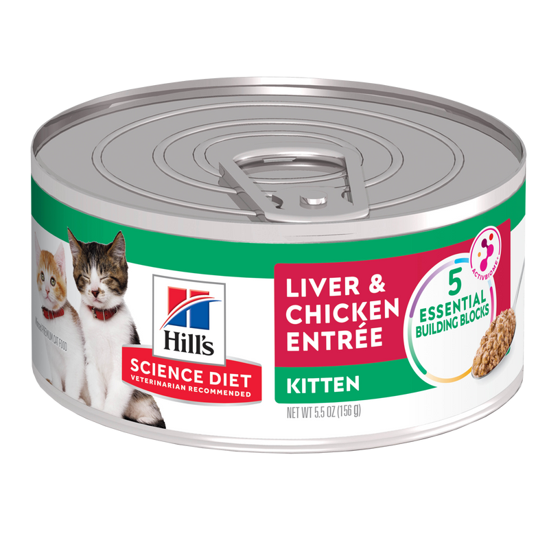 Comida Húmeda Gato Hills Kitten Liver & Chicken 5.5Onz