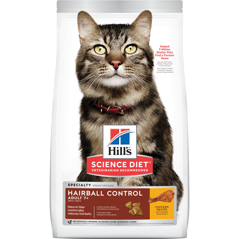 Hills Feline Adulto 7+ Hairball x3,5Lb