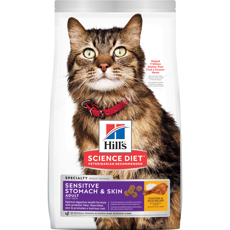 Comida para gato Hills Estomago y piel Sensible 3,5 Lbs