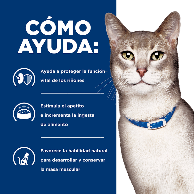 Concentrado para gatos Hills k/d Prescription Cuidado Renal 4Lbs