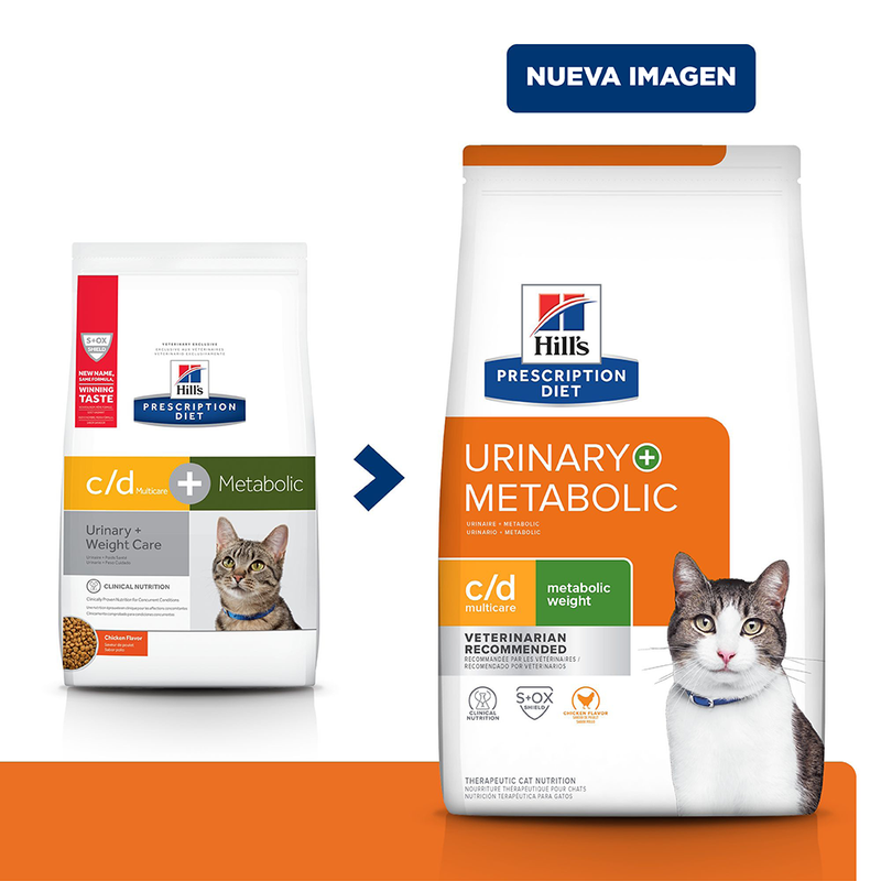 Comida para gato Hills c/d Multicare + Metabolic  c/d 6.35 Lbs