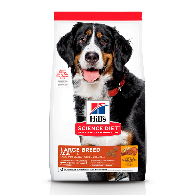 Comida para perro Hills Adulto Razas Grandes Cordero y Arroz  33 Lbs