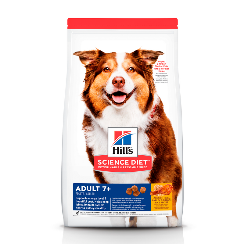 Comida para perro Hills 7+ OB 6.6Lb a 26.5Lb