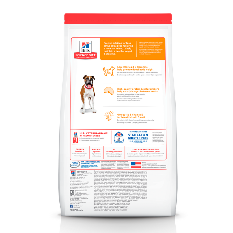 Comida para perro Hills Adulto Light Razas Medianas 5 Lb a 30 Lb