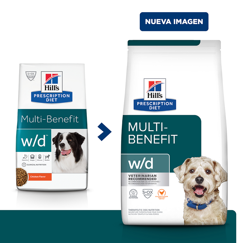 Comida para perros Hills w/d Prescription Multibenefit 1,5 Kg a 17,6Kg